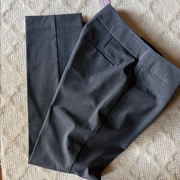 Ann Taylor Factory Modern Slim Gray Pants - Picture 1 of 3